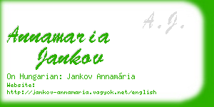 annamaria jankov business card