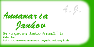 annamaria jankov business card